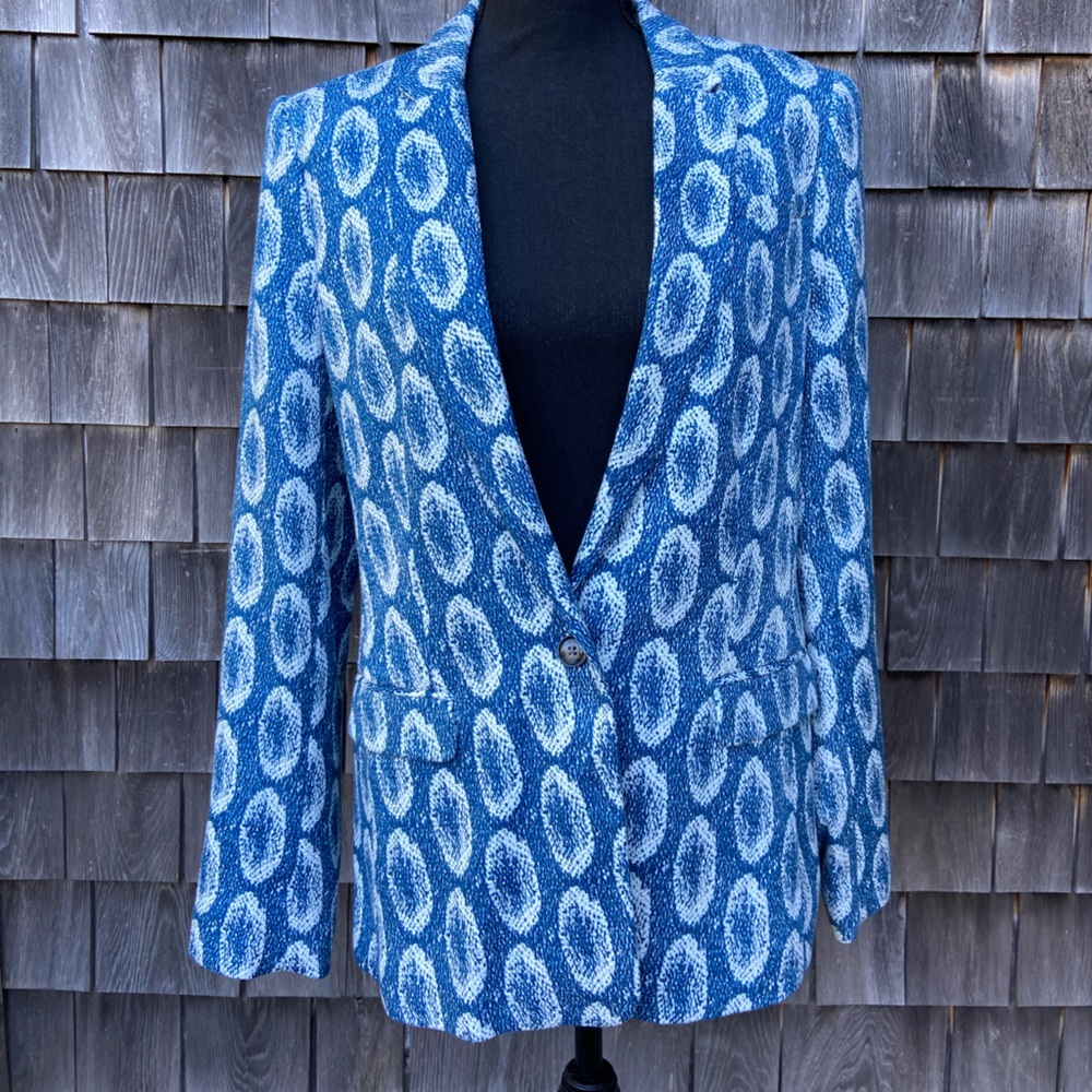 Banana Republic Blue Print NEW Blazer